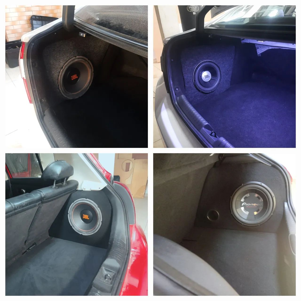Box p/ subwoofer - Fibra ou Mdf