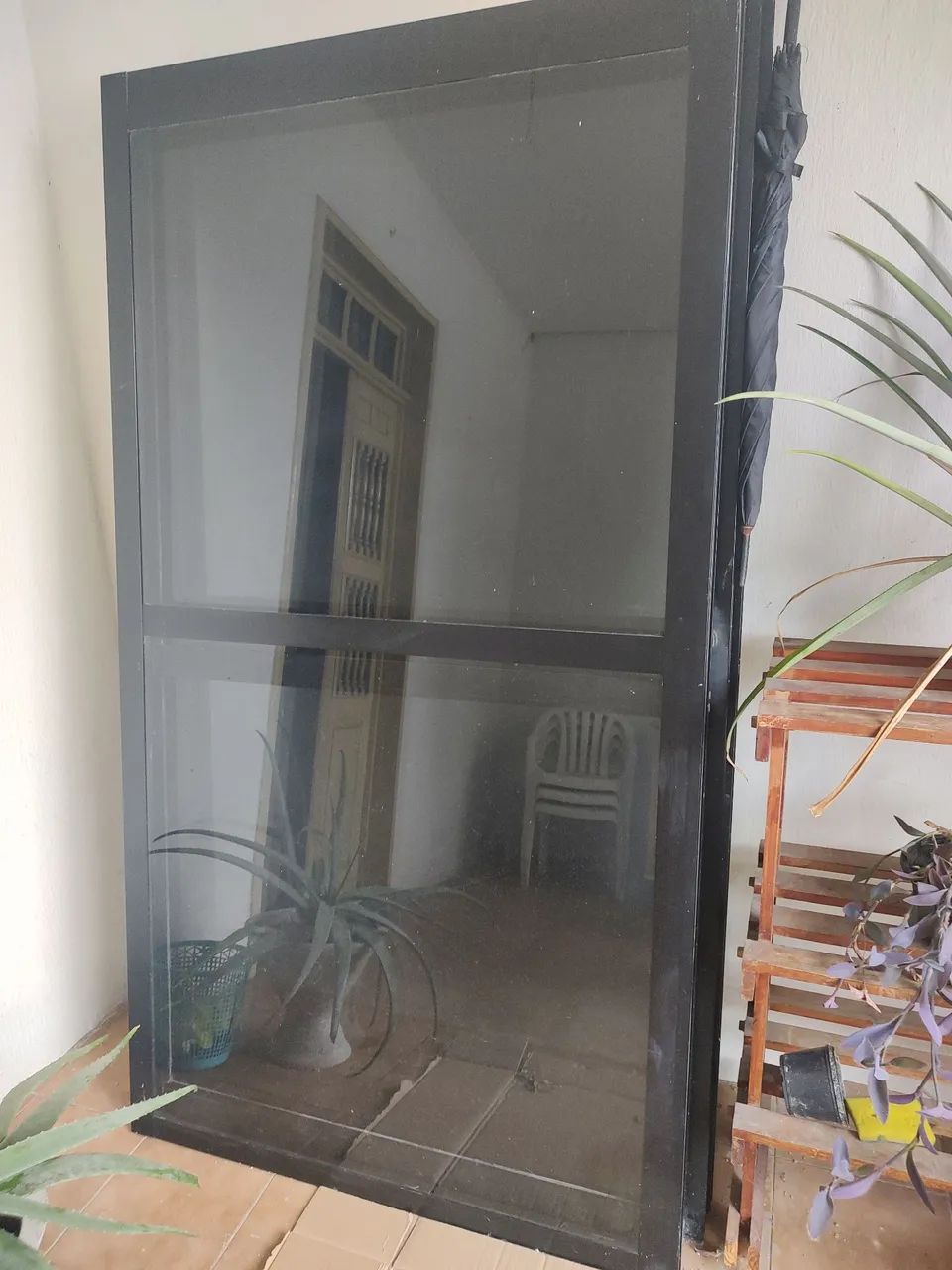 Portas de vidro com Alumínio 