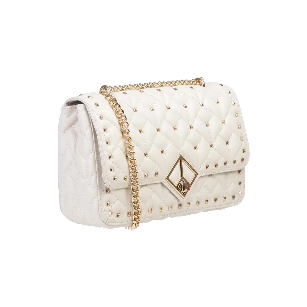 Bolsa Grande Luiza Barcelos Corrente e Spikes Off White - Foto 5
