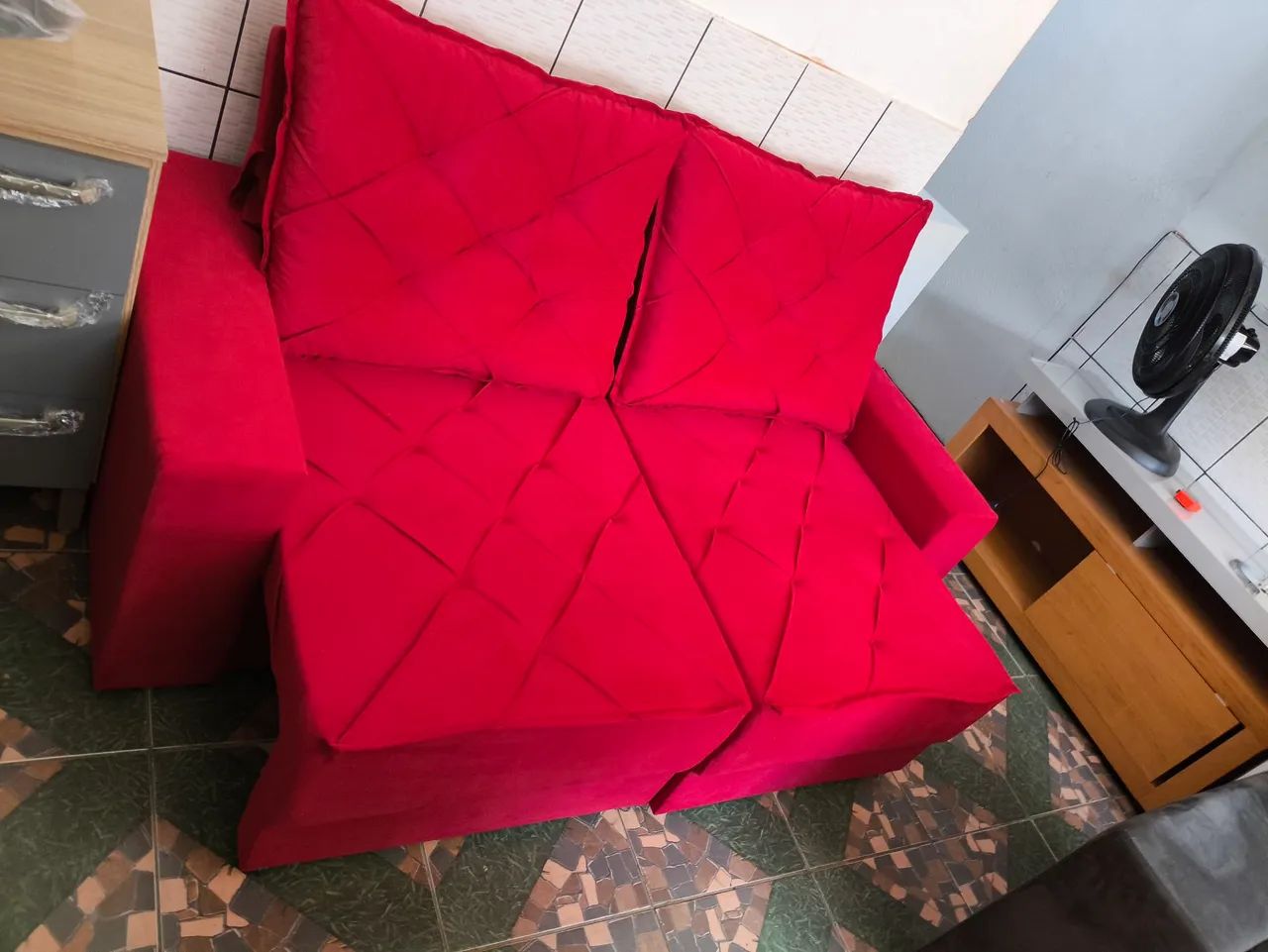 Sofá retrátil e reclinável novo  - Foto 4