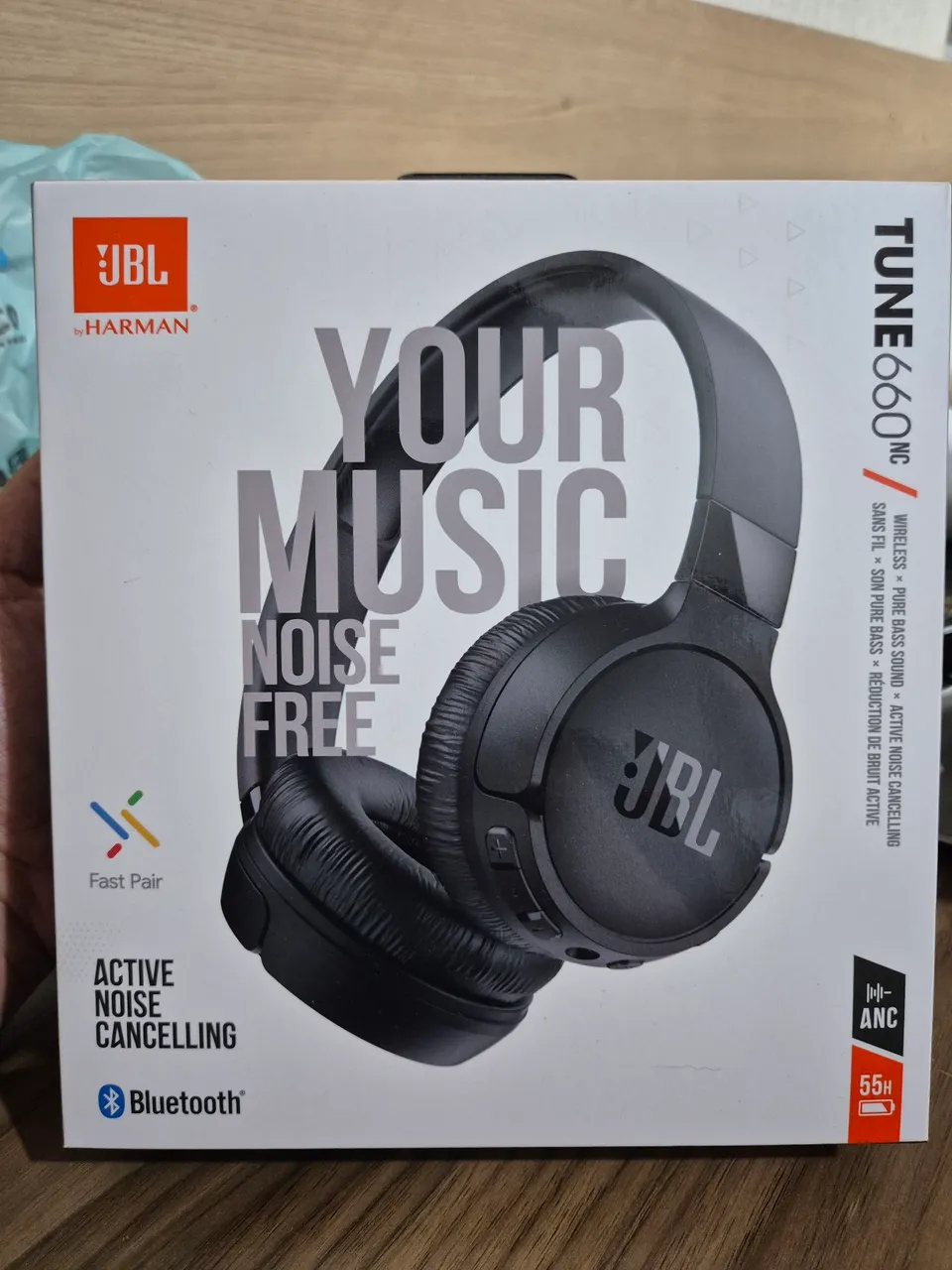Fone de ouvido JBL Tune 660NC (ORIGINAL) com Cancelamento de Ruído