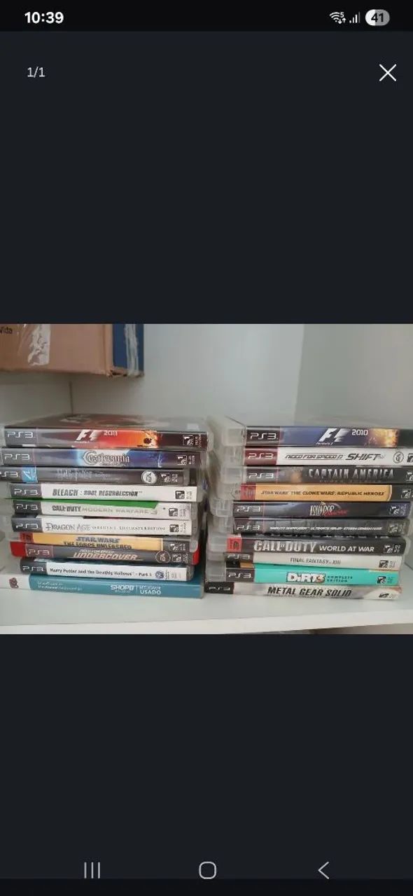 PS3 Slim + Vários jogos. Não vendo separado. - Foto 2