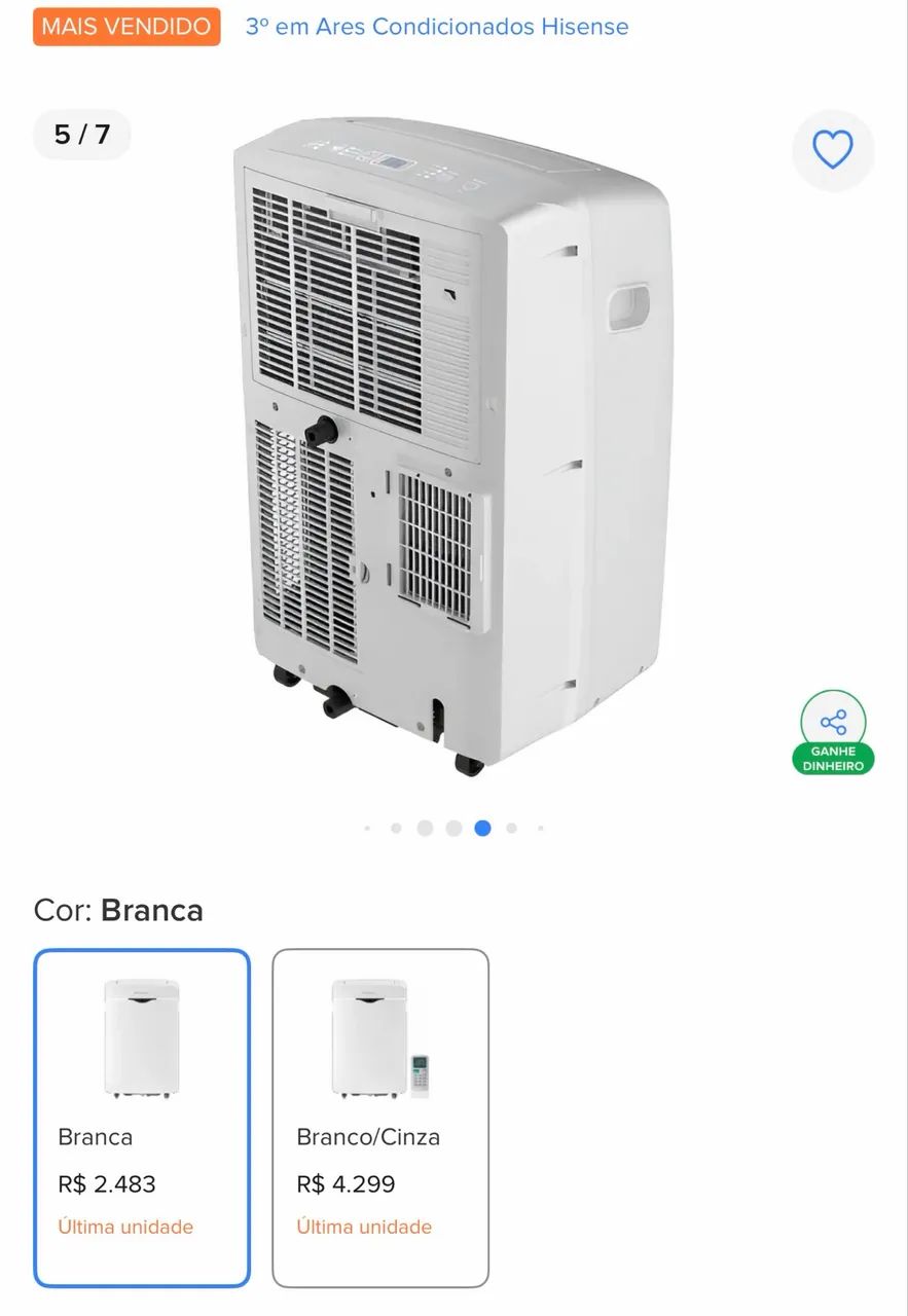 Ar condicionado portátil - Na caixa e c nota fiscal  - Foto 2