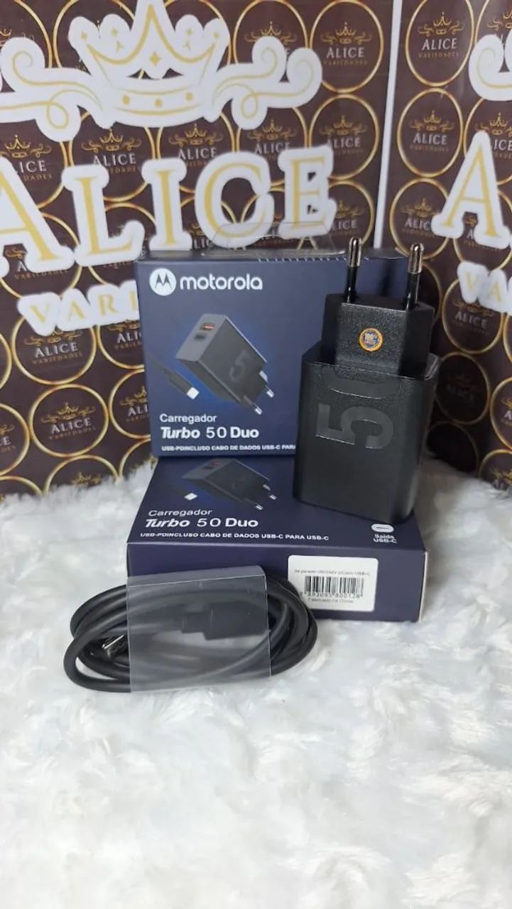 Carregador Motorola 50w Turbo Tipo C  - Foto 2