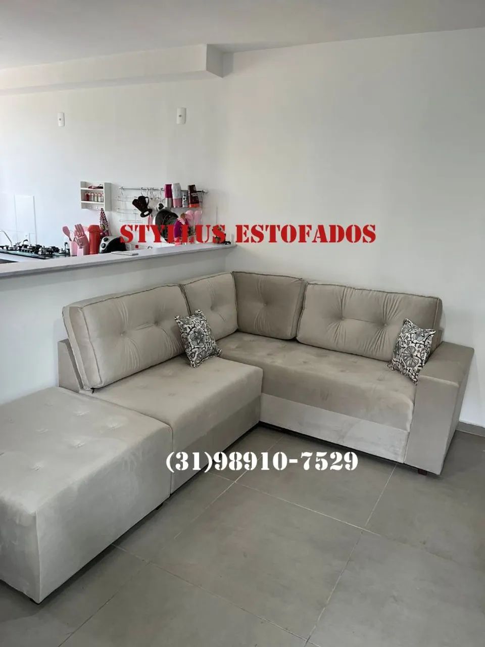 Sofá de Canto Novo - 5lugares