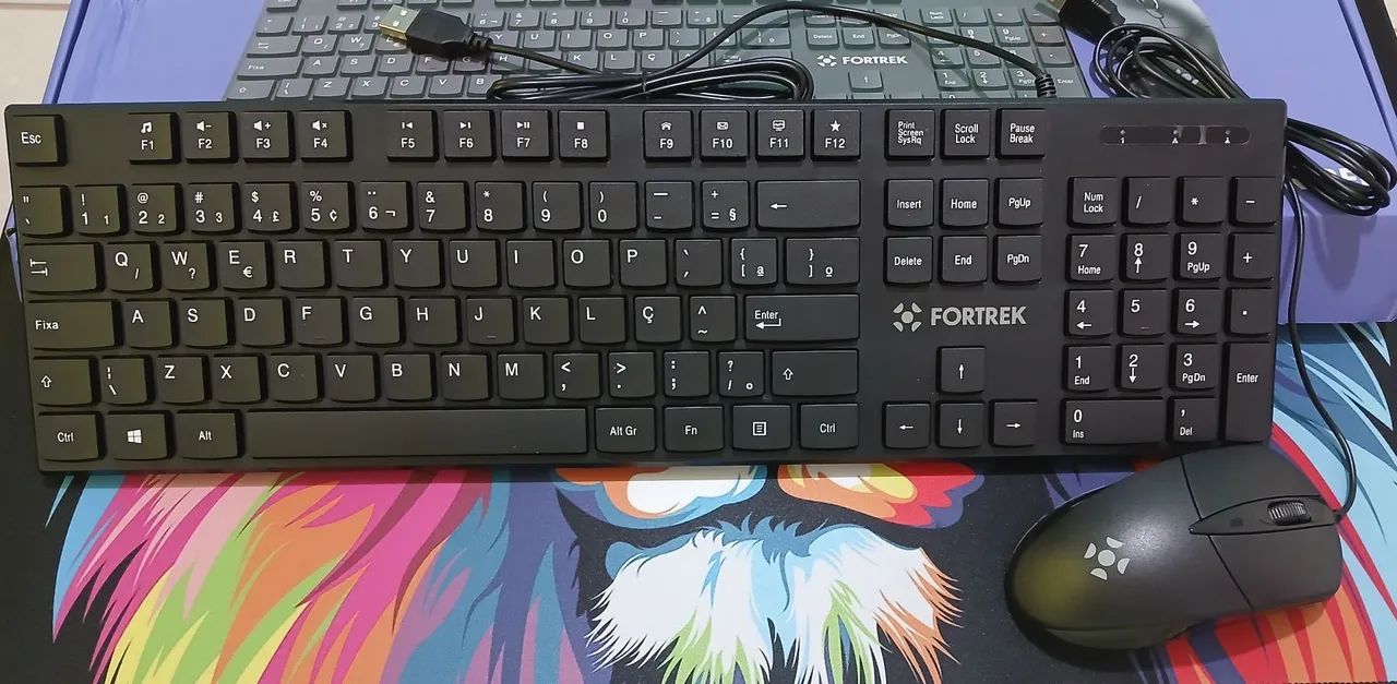 Kit Teclado e Mouse Fortrek - Novo - Foto 3