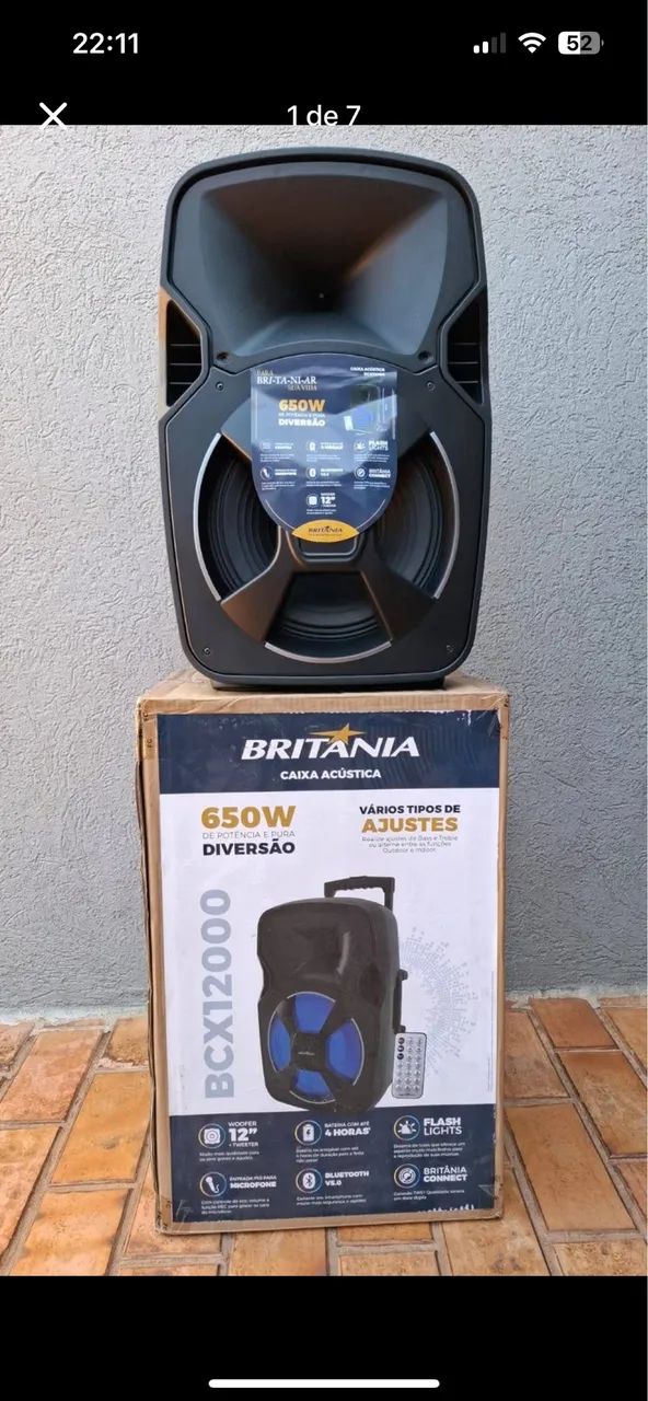 Caixa de som Britânia 