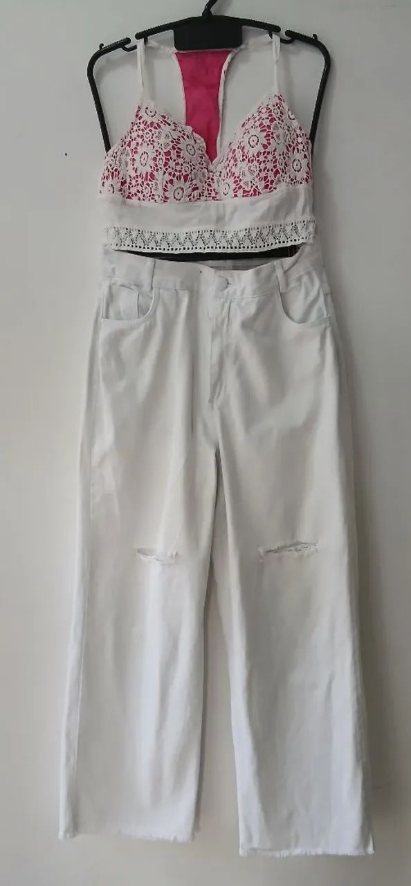 Calça branca 44
