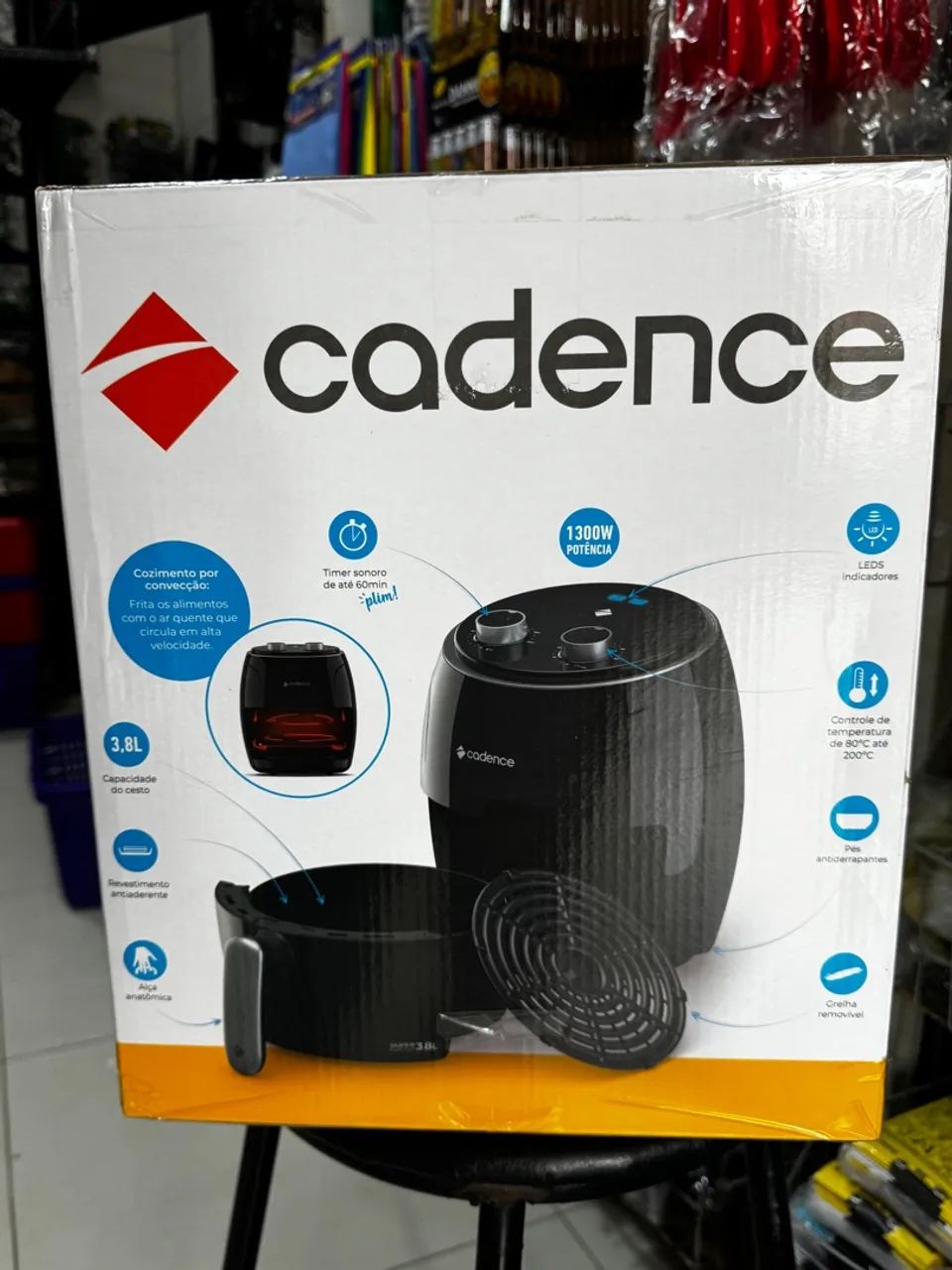 Fritadeira Elétrica (Airfryer) Cadence Super Cook Fryer 3,8L - Foto 2