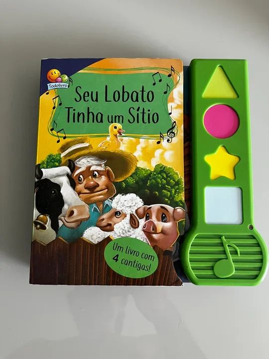 Livros infantis com rimas e cantigas musical