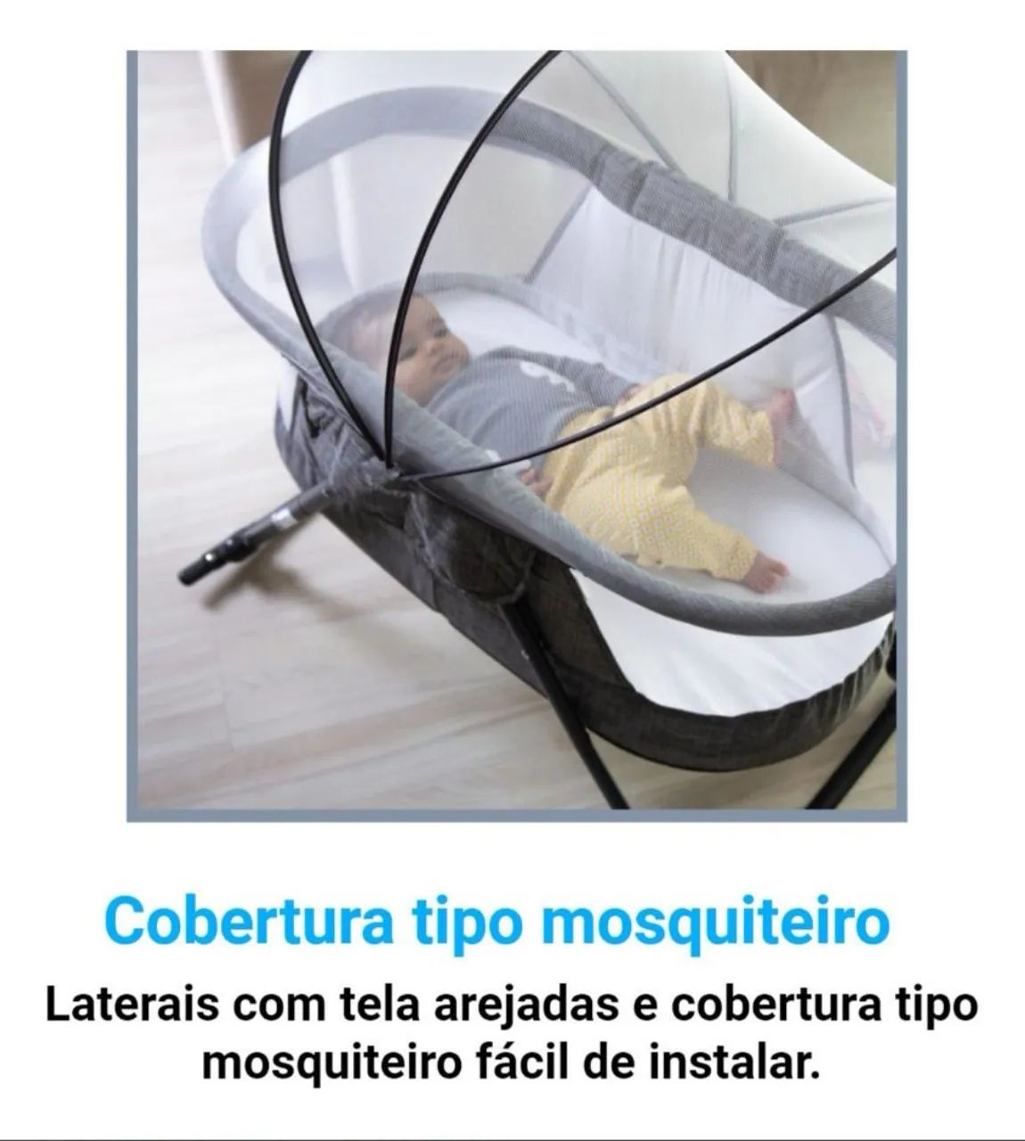 Berço mises com mosquiteiro - Dreamy - Foto 5