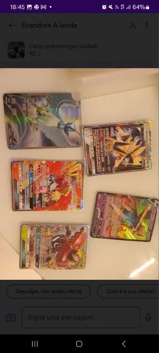 Cartas Pokémon ex,gx, V e allies - Foto 3