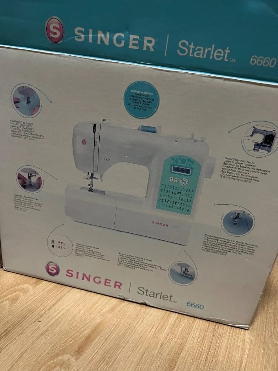 Máquina de costura Singer Eletrônica Starlet 6660  - Foto 2