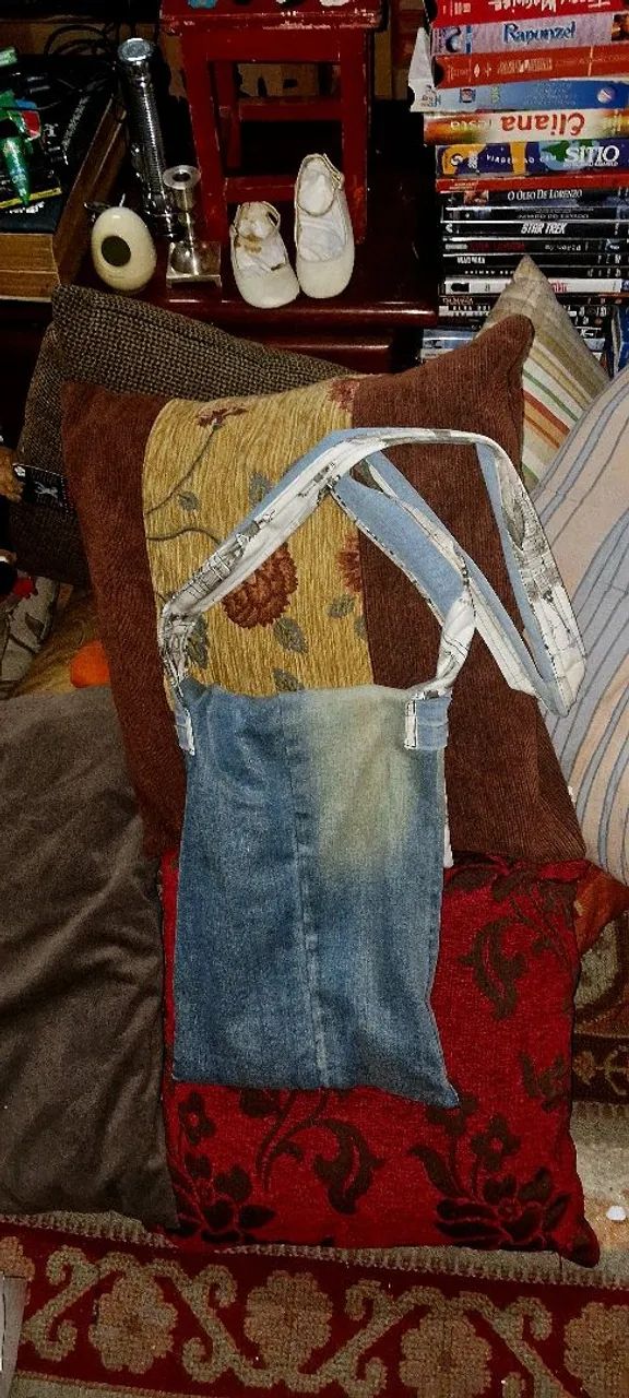 Bolsa Jeans Artesanal Exclusiva - Foto 2