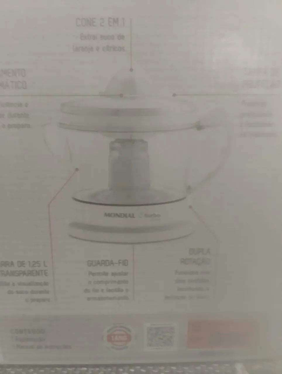 Extrator de Suco Mondial Turbo , cozidor de ovos EGG Cooker , aquecedor de alimentos mult