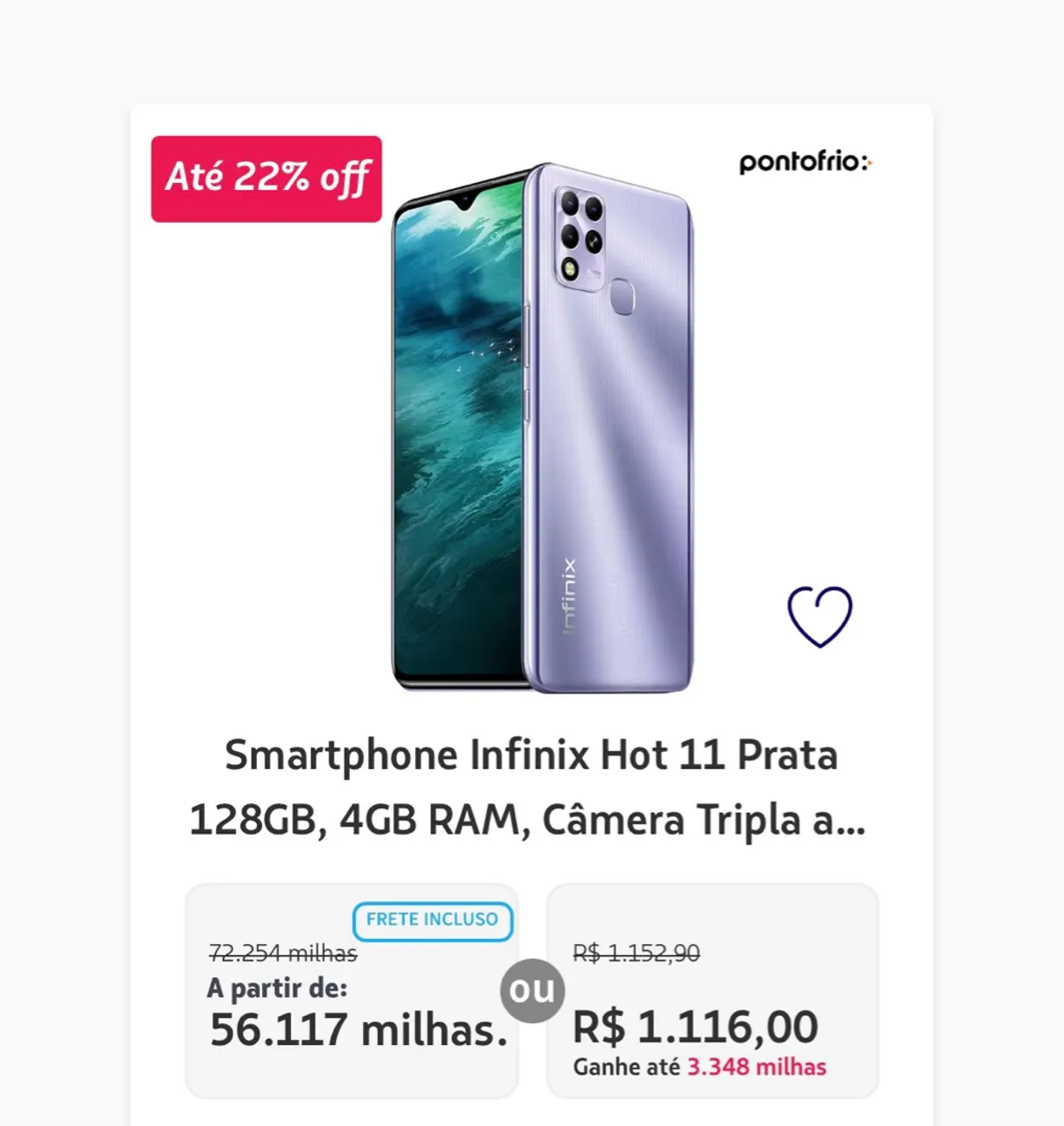 Celular lacrado. Motivo da venda, recebi como 2894milhas e não preciso de outro celular