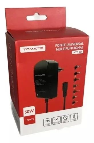 Fonte Universal 30W 3V 4.5V 6V 7.5V 9V 12V 3A 7 Plugues Bivolt Tomate MTT-001 - Foto 3