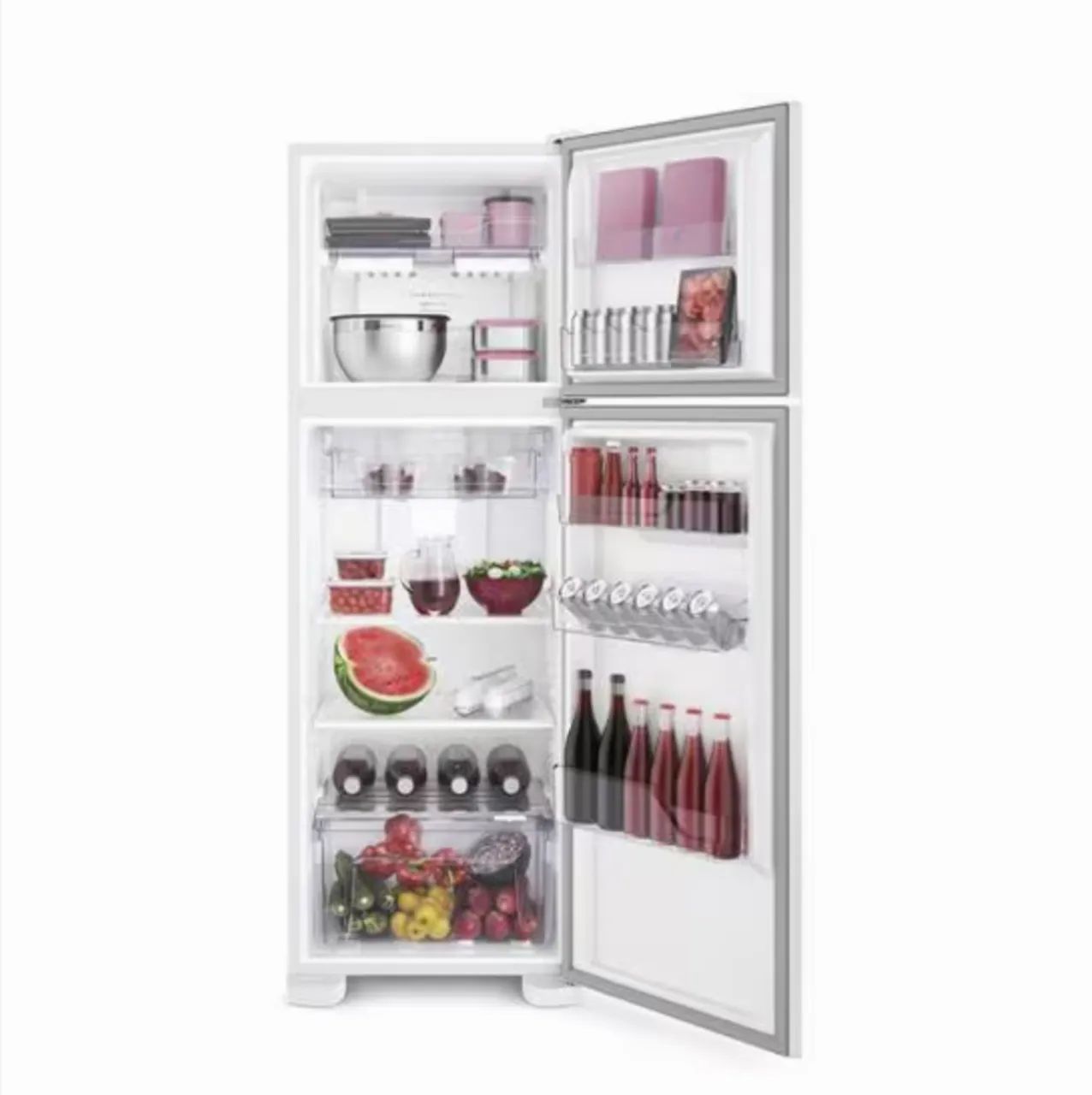 Geladeira Duplex Electrolux DFN41 Frost Free Função Drink Express 371L cinza - 110V   - Foto 5