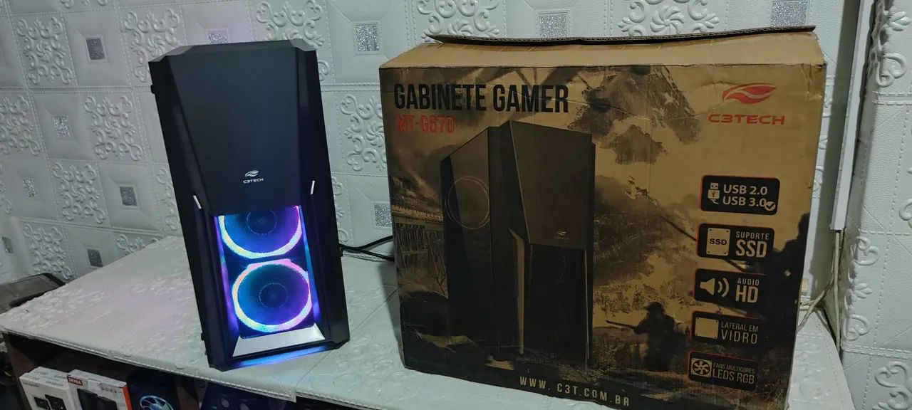 CPU i5 - SSD 240gb - 16gb memória ram - Gabinete argb  - Foto 5