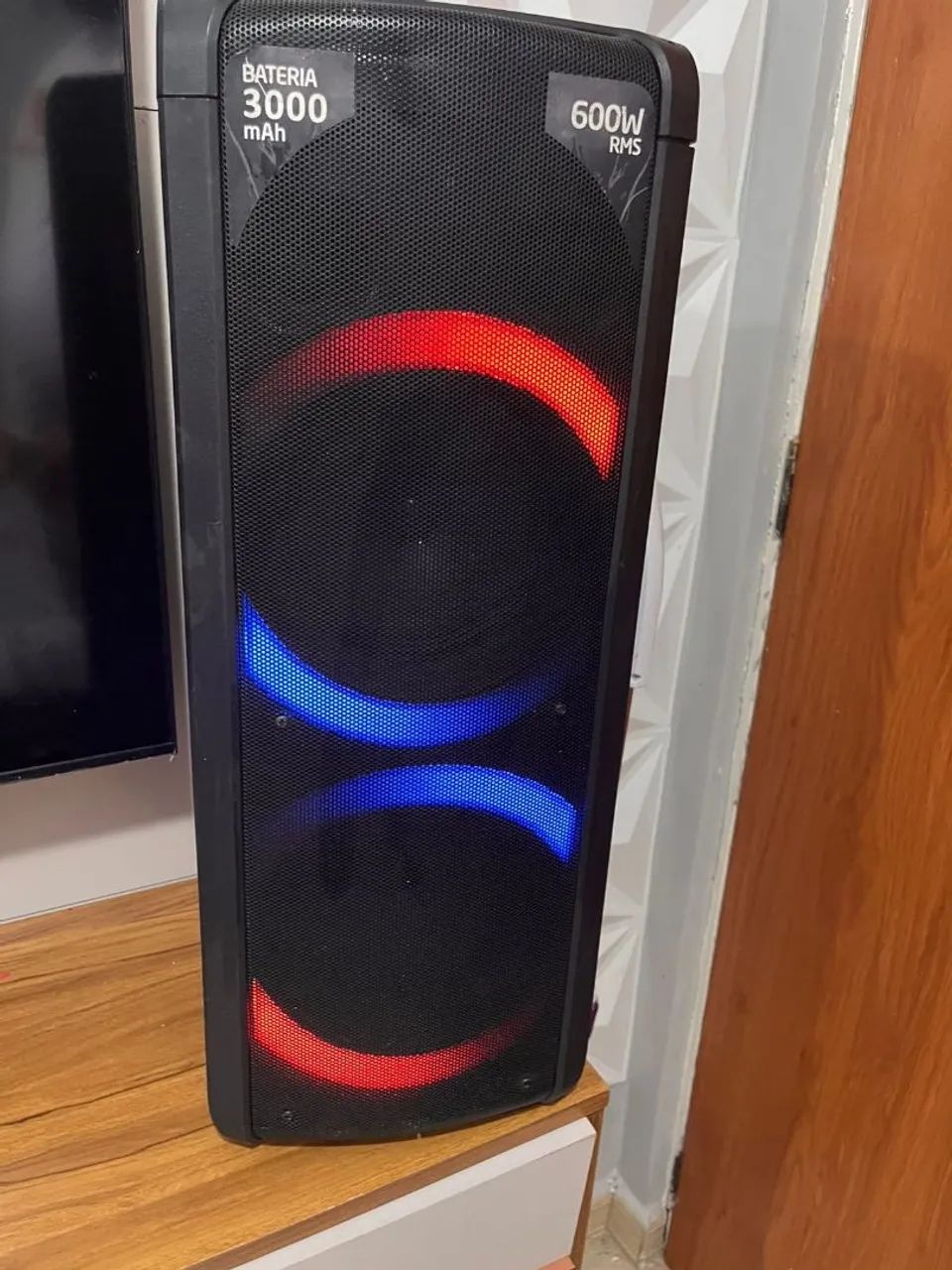 Caixa de Som Bluetooth Pulse 600W RMS com Bateria de 3000 mAh