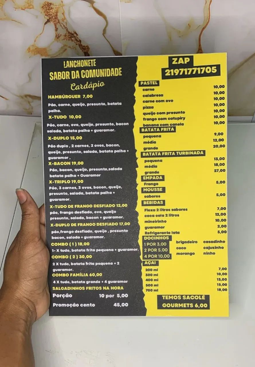 Cardápio Anti-risco - Anti-desbotamento em Pvc - Foto 4