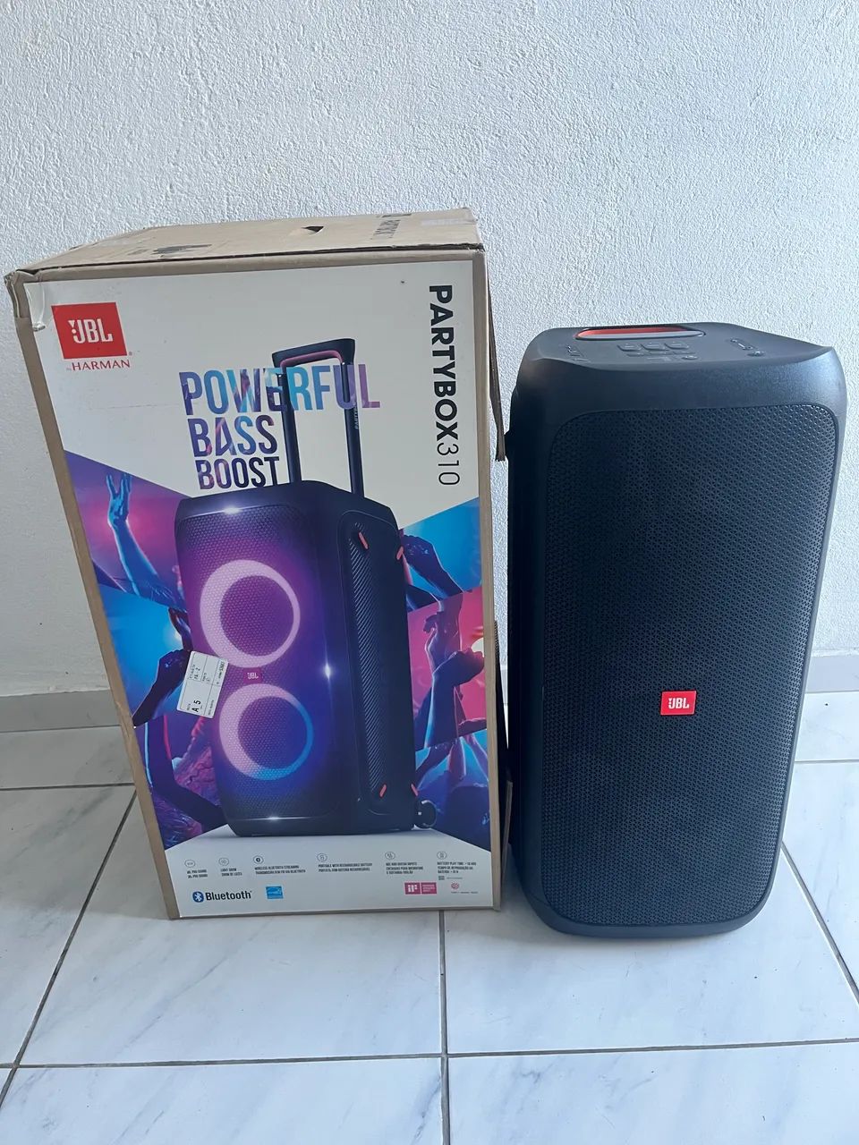 JBL PartyBox 310 - Semi-nova, impecável e muito potente