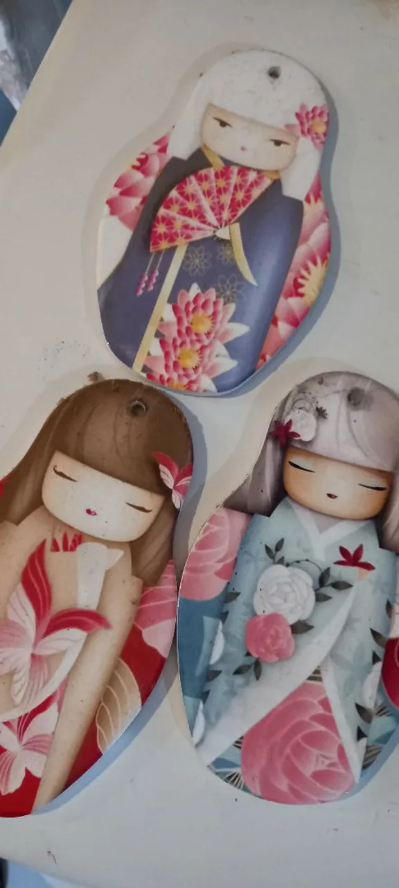 Enfeites Japoneses - Kokeshi