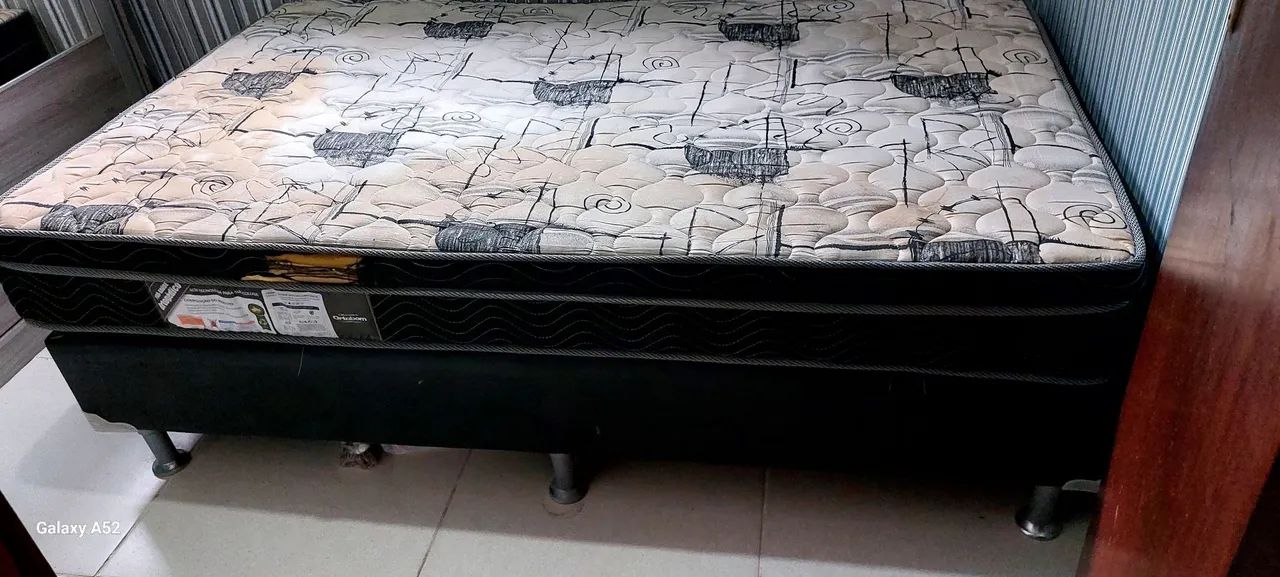 Cama Box Ortobom, Casal, usada. - Foto 4
