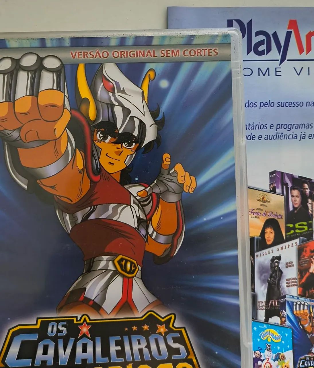 Coleçao completa Dvds Cavaleiros do Zodíaco + Dvds Animes + brinde , Playart - Foto 2