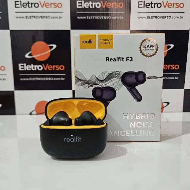 Fone Cancelamento de Ruído Realfit F3 sem fio