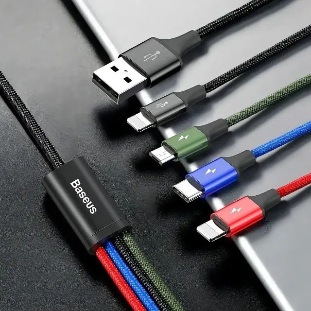 Cabo de carregamento USB múltiplo 4 in 1 - Foto 4