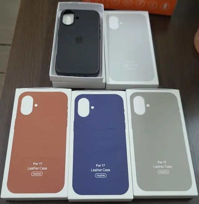CAPAS DE COURO PARA IPHONE 17/17PRO/17 PROMAX/17AIR