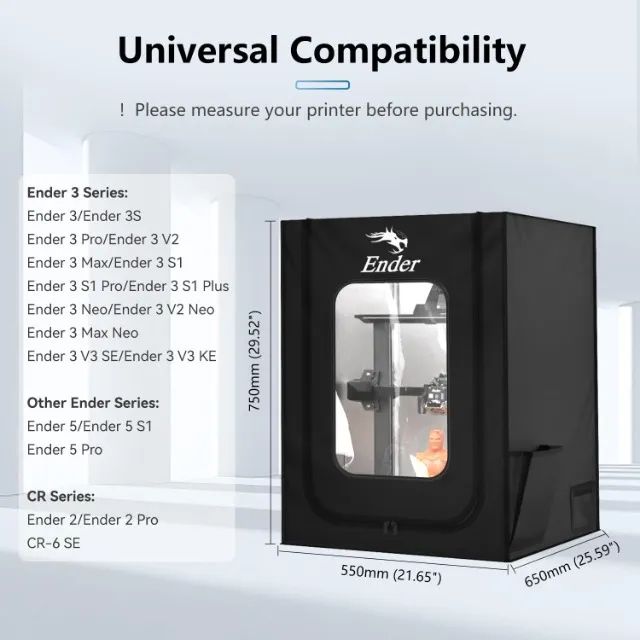 Gabinete impressora 3D ender plus