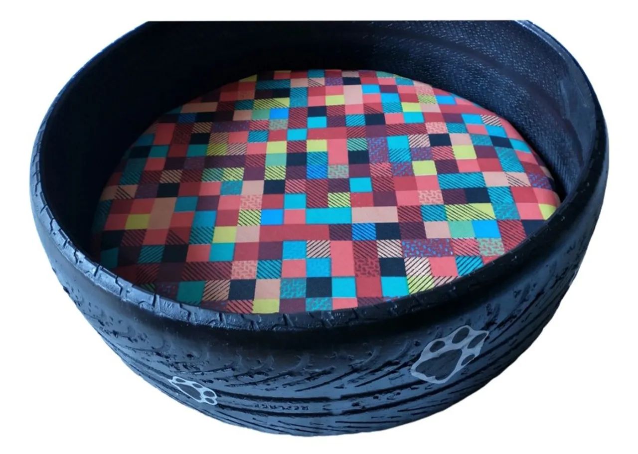 Cama personalizada para cachorro e gatos de pneu - Foto 2