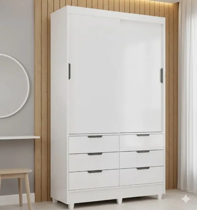 Guarda Roupa Sevilha Branco (PRODUTO NOVO)