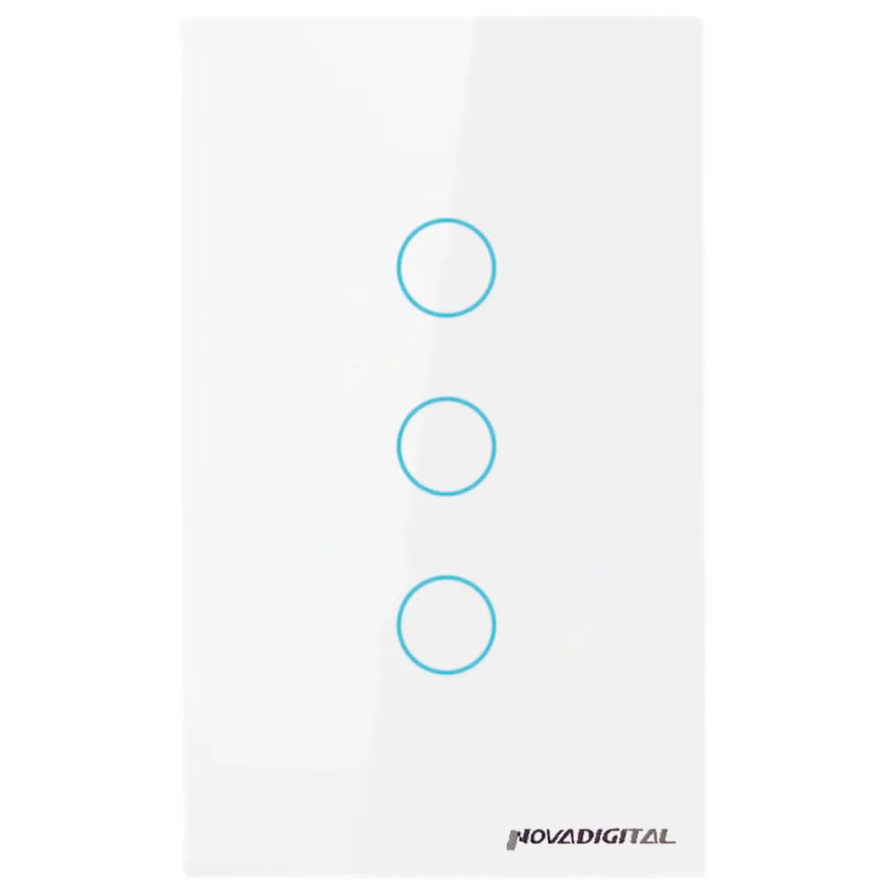 Interruptor Inteligente Novadigital Branco 3 Botões