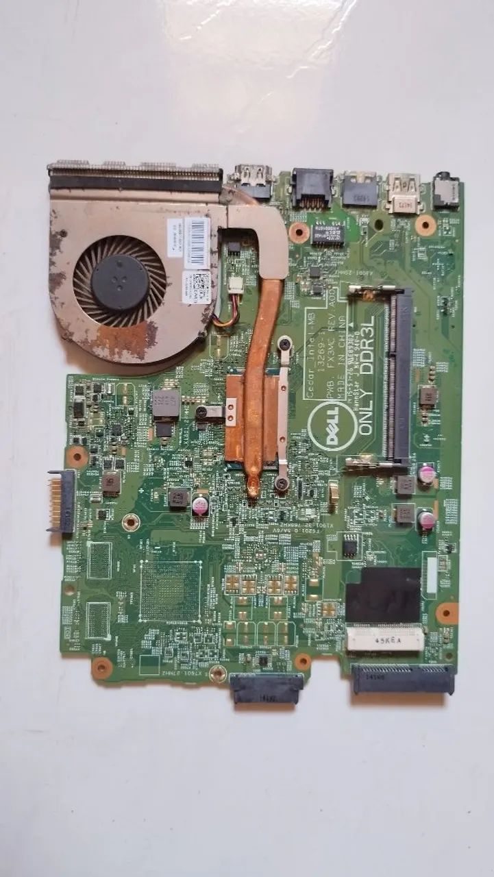 Placa-mãe Notebook Dell Inspiron - Original - Com Cooler