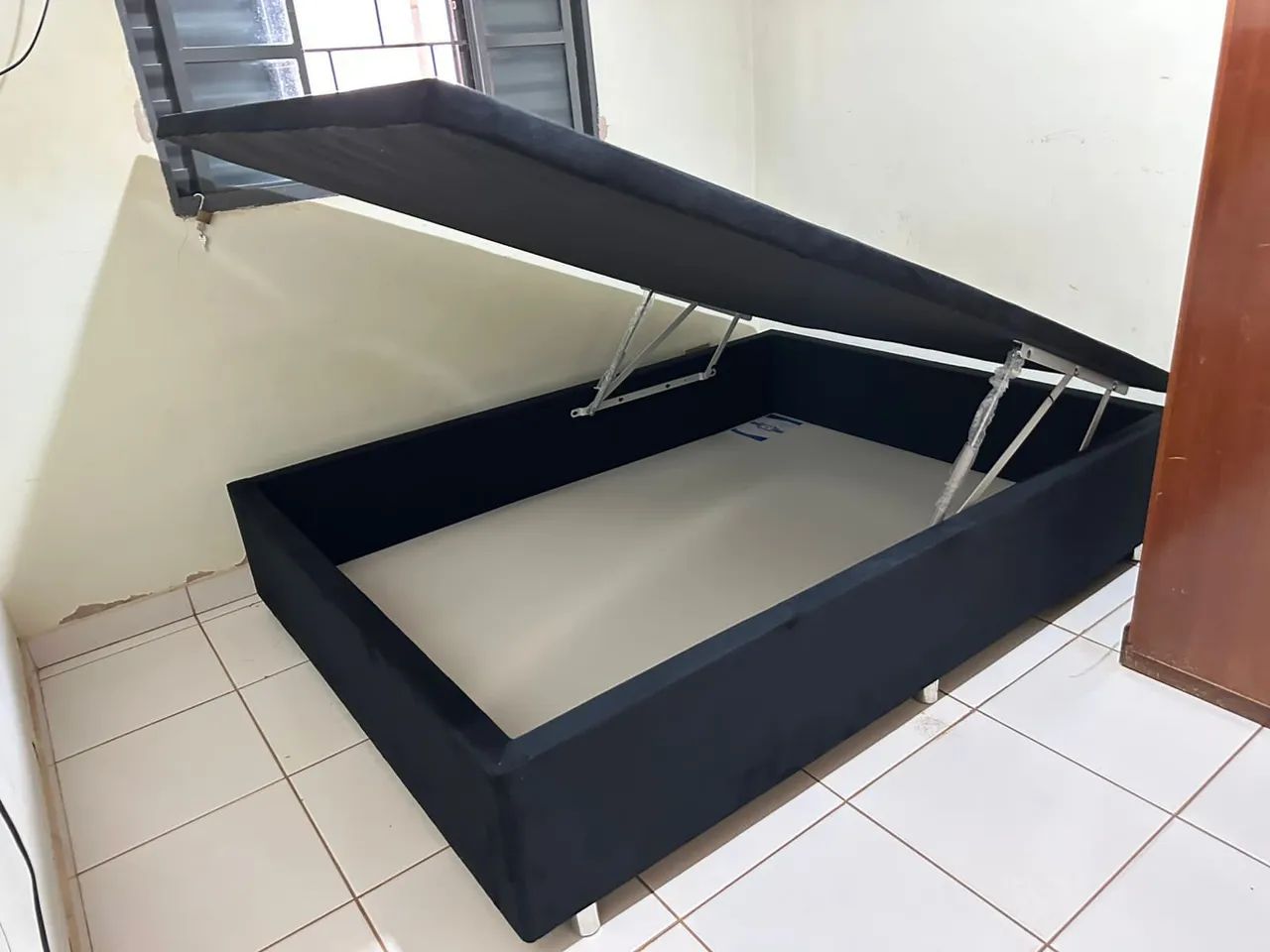 Cama Baú Casal novo reforçada garantia preço de fábrica 