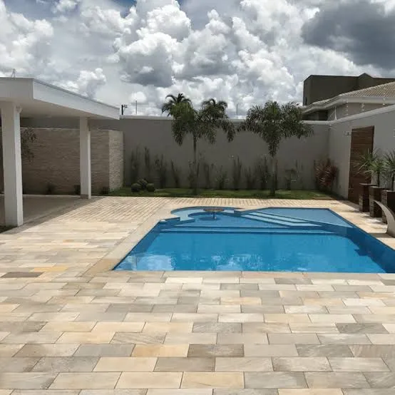 Pisos de Pedra São Tomé mesclada 22x47