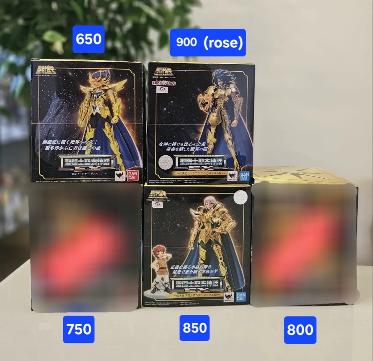 Caixa 6 Action Figu do Zodíaco EX - Vários Modelos