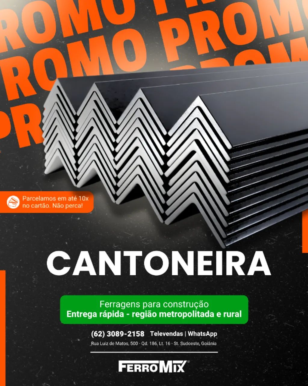 Barras de Cantoneiras de Aço - Ferragens para Serralheria e construção - Entrega rápida