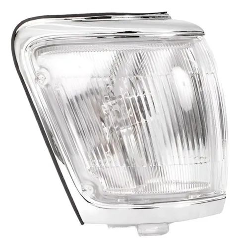 Par Lanterna Dianteira Hilux Sw4 92 A 96 Cristal Aro Cinza - Foto 2