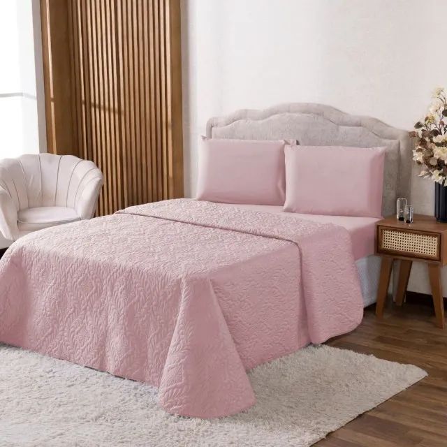 Cobre Leito Casal Lençol casal 4 Peças Slim