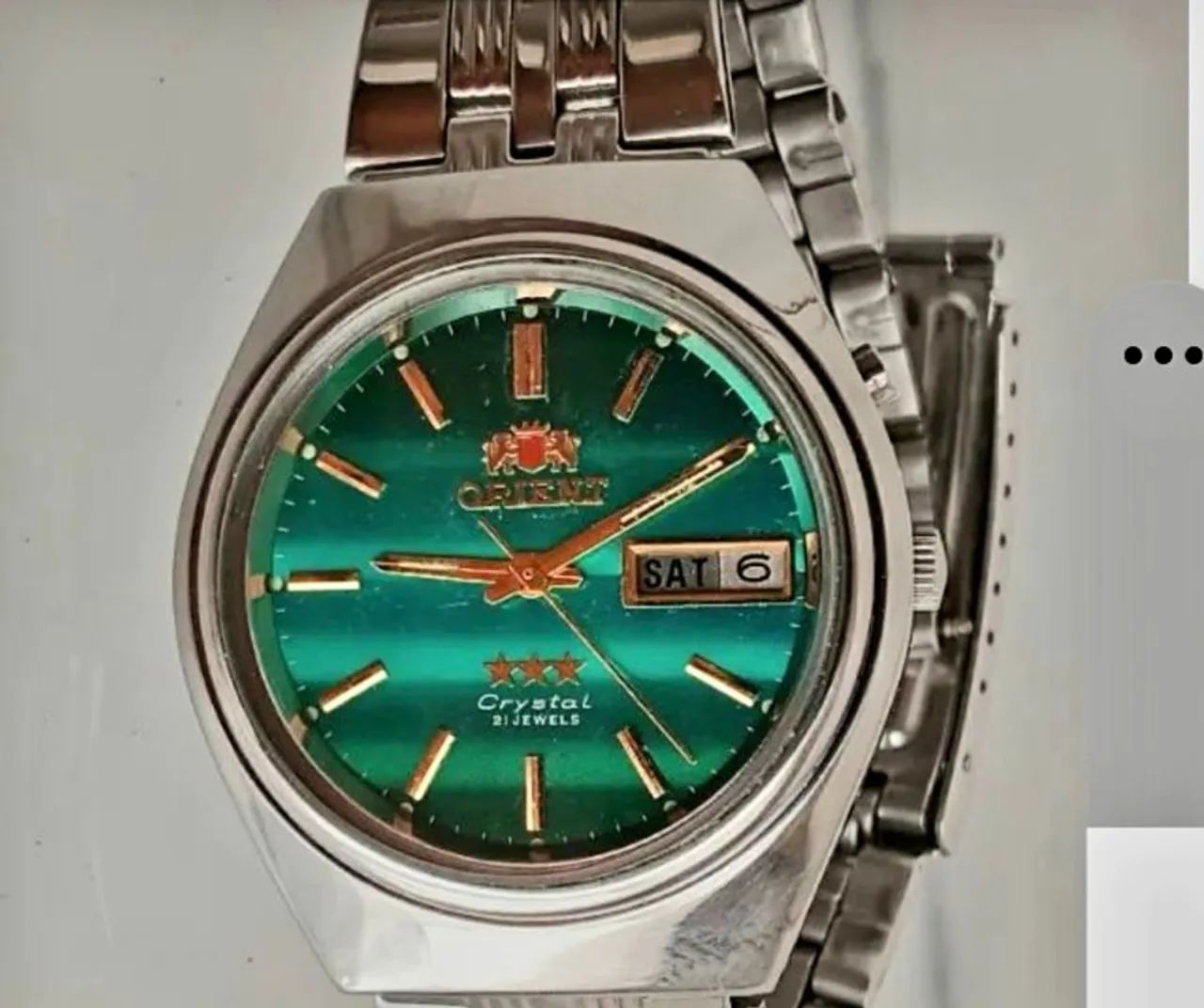 RELÓGIO ORIENT CRYSTAL AUTOMÁTICO JAPAN IMPECÁVEL  - Foto 2