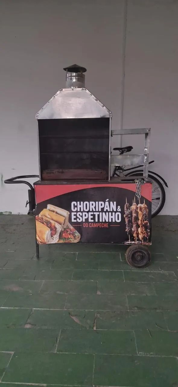 CARRINHO DE CHORIPAN E ESPETINHO PRONTO PARA TRABALHAR - Foto 2