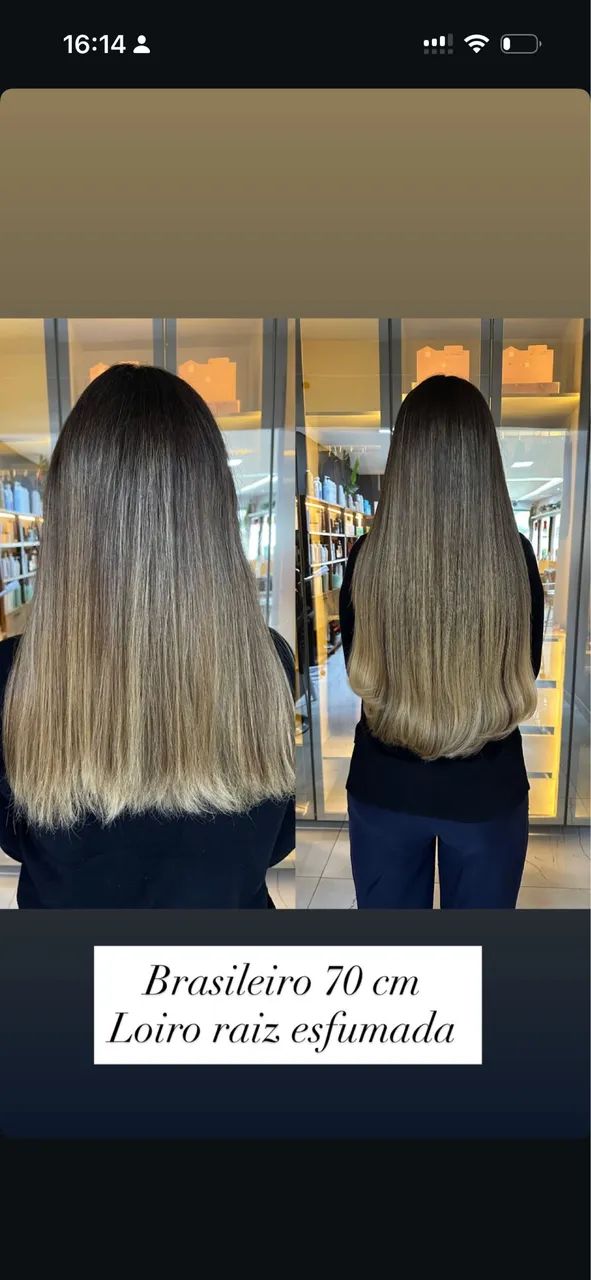 Cabelo humano 65cm 