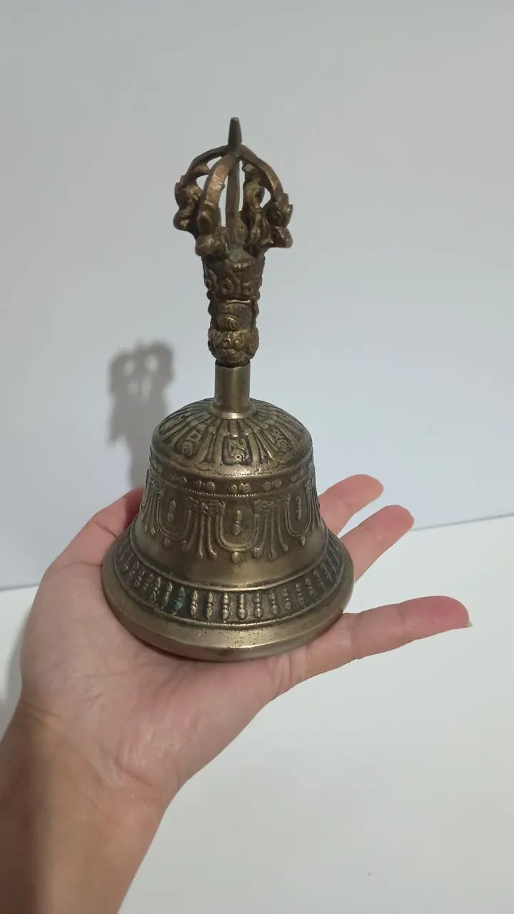 Sino tibetano de bronze tamanho médio - 15x9 cm - Foto 2