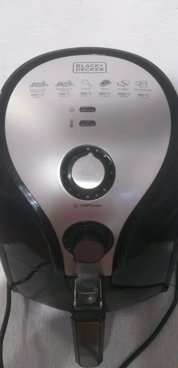 Fritadeira Sem Óleo Black&Decker Preto - 5L, 127V e 1500W
