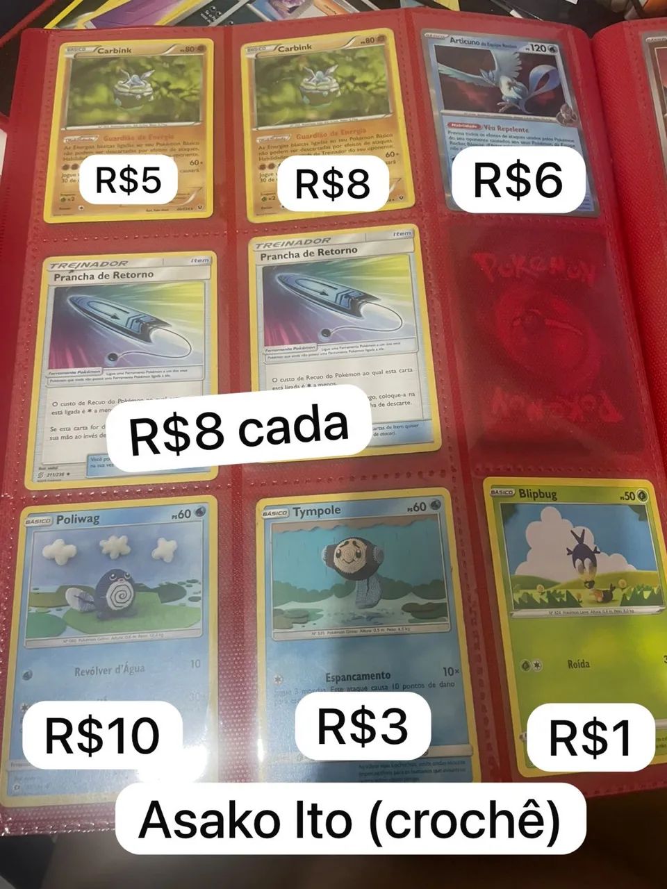 Cartas Pokémon valores variados  - Foto 5