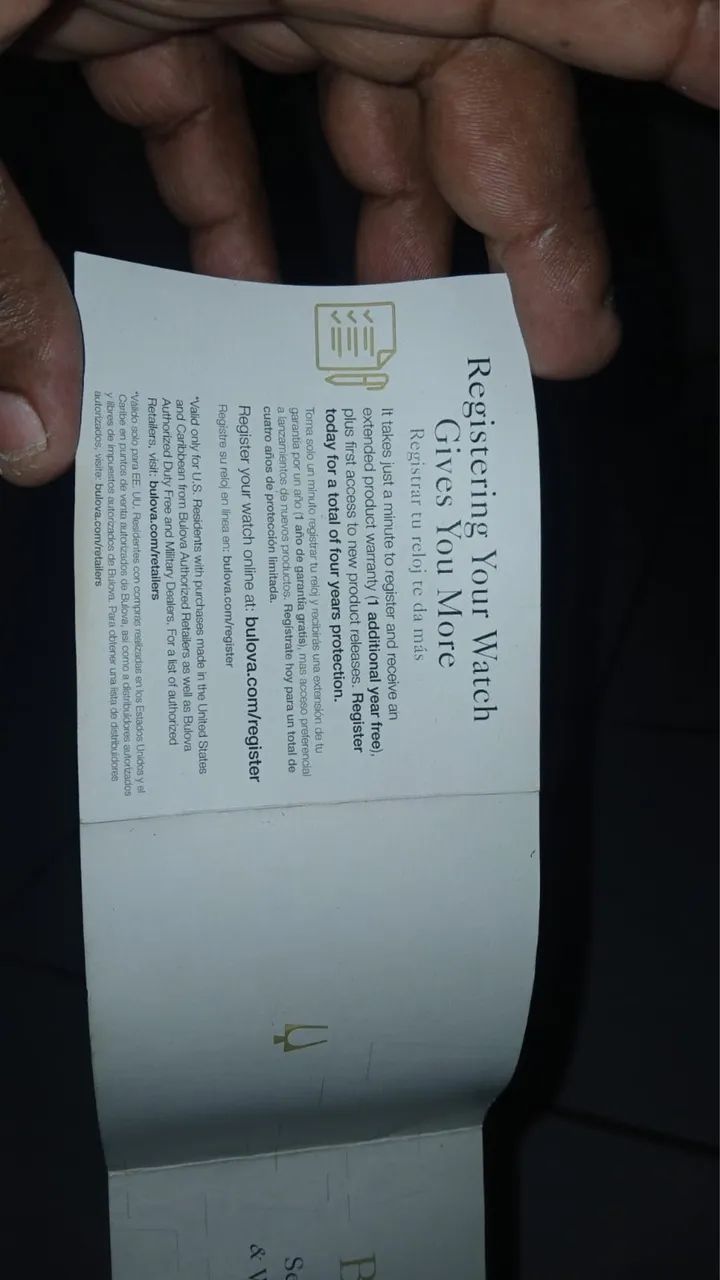 Relógio / bulova  / dourado / nota de compra .. - Foto 5